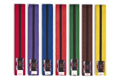Grade Belt: Coloured with Black Stripe
