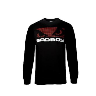 Bad Boy Textured Logo Sweatshirt - Black