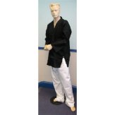 Karate Uniform Mixed: Black / White Trousers