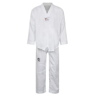 WTF Approved Taekwondo White V Fighters Suit