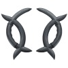 Black Polypropylene Wushu Meridian Axe Couple Black Polypropylene Wushu Meridian Axe Couple