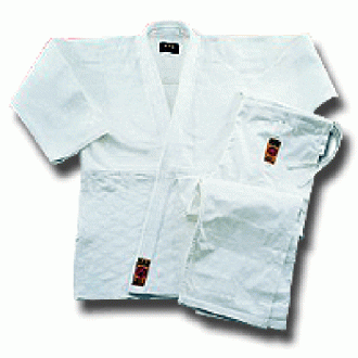 Judo Uniform: Tournament Style 18oz : MJG White