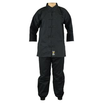 Adults Kung Fu Medium Weight 9oz Suit - Black