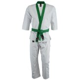 Tang Soo Do 9oz Uniform - Green Trim