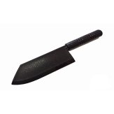 Black TPR Rubber Kitchen Meat Cleaver Knife V2 - 12.6" - PRE ORD