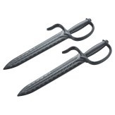 Black Polypropylene Twin Wing Chun Knives - CH167