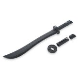 Black Polypropylene Curved Sword - W216