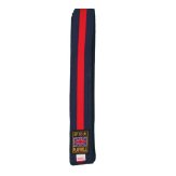 Tang Soo Do Midnight Blue Coloured Belt With Red Stripe