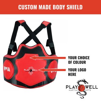 Custom Made Martial Arts Body Shield - Your Logo