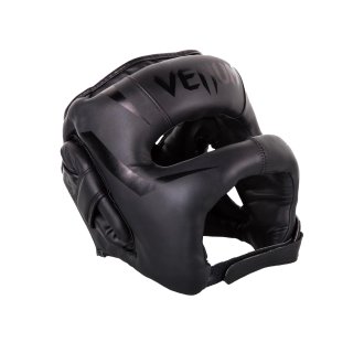Venum Elite Boxing Iron Headgear - Black/Black