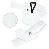 WTF Approved Taekwondo Black V Neck Suit