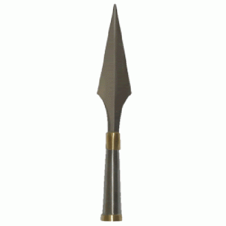 Deluxe Wushu Silver Steel Spear Head: No 1