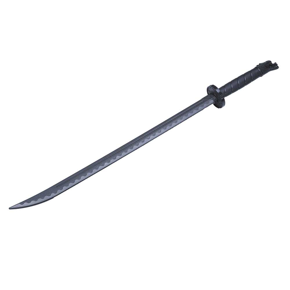Black Polypropylene Full Contact Dragon Sword (E483) - Click Image to Close