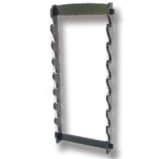 Sword Stand 8 Tier: Wall Mounted - Click Image to Close