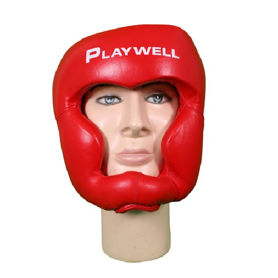 Boxing/Karate Headguard: Leather Boxing/Karate Headguard: Leather