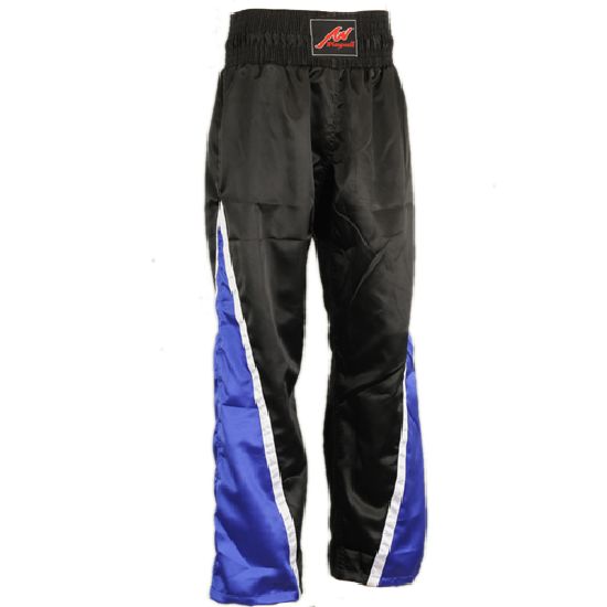 Full Contact Competition Champion Trousers - Black/Blue - Click Image to Close