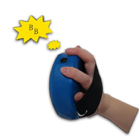Childrens Small Round Blue Squeeky Sound Focus Pads - Click Image to Close