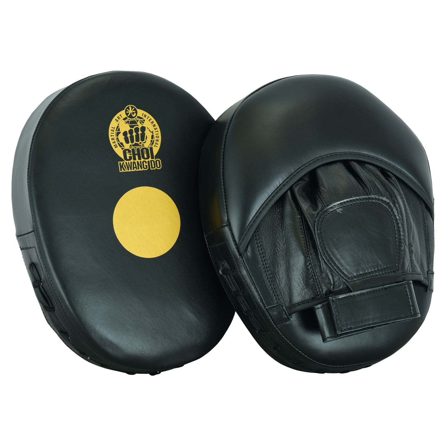 Choi Kwang Do Leather Focus Mitts - Click Image to Close