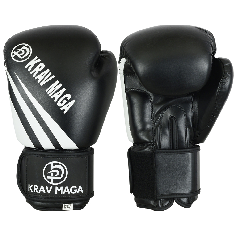 Krav Maga Black Elite Boxing Gloves - Click Image to Close