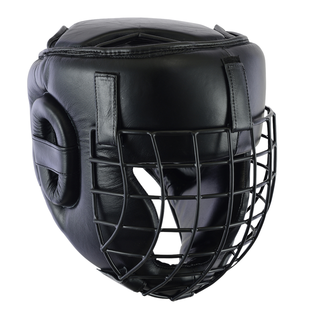 Full Contact Leather Light Weight Escrima Helmet - Click Image to Close