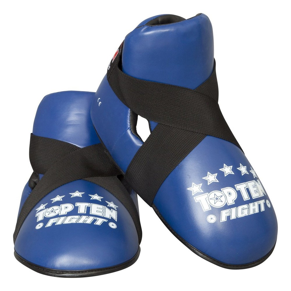 Top Ten Pointfighter Sparring Boots - Blue - Click Image to Close