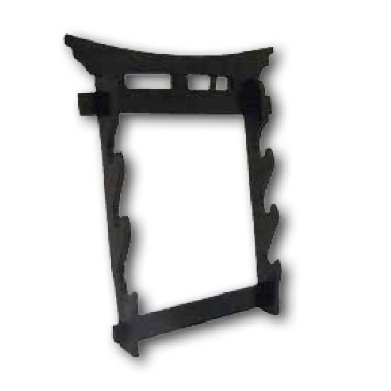 Tori Gate Wall Mounted Sword Display - 3 tier - Click Image to Close
