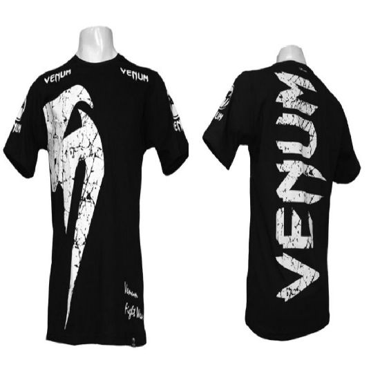 MMA BJJ Training Sparring VENUM GIANT T SHIRT GREY