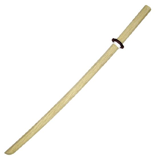 Deluxe White Wooden Bokken - Click Image to Close