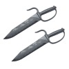Black Polypropylene Shaolin Wing Chun Knives Black Polypropylene Shaolin Wing Chun Knives