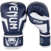 Venum Elite Boxing Gloves - Navy Blue/White