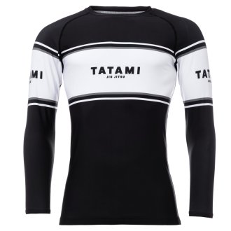 Tatami Adults Fraction Long Sleeve Rash Guard - Black