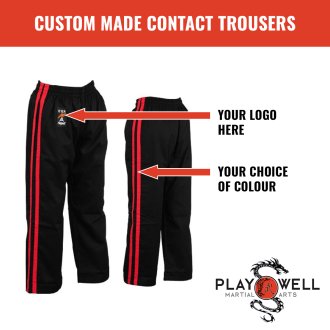 Custom Made Martial Arts Contact Trousers - Your Logo
