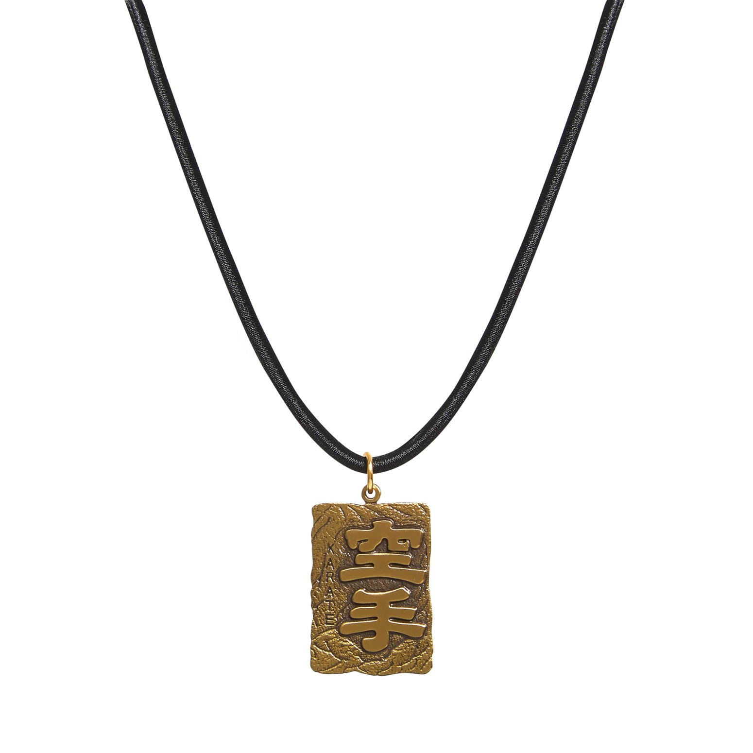 Karate Gold Key Necklace - Click Image to Close