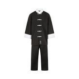 Adults Kung Fu Suit - Black/White