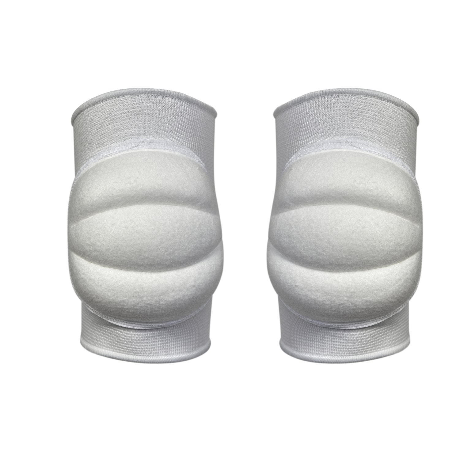 Deluxe Padded MMA Knee Pads - White - Click Image to Close
