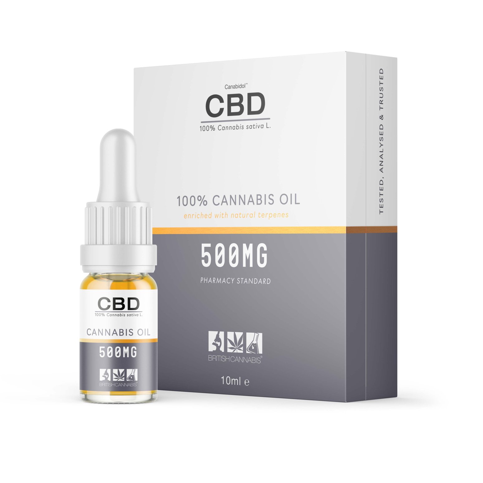 British Cannabis - 100% Pure Cannabis CBD Oil - 500mg - Click Image to Close