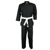 Karate Black V-Neck Pull Over Uniform : Children - 9oz