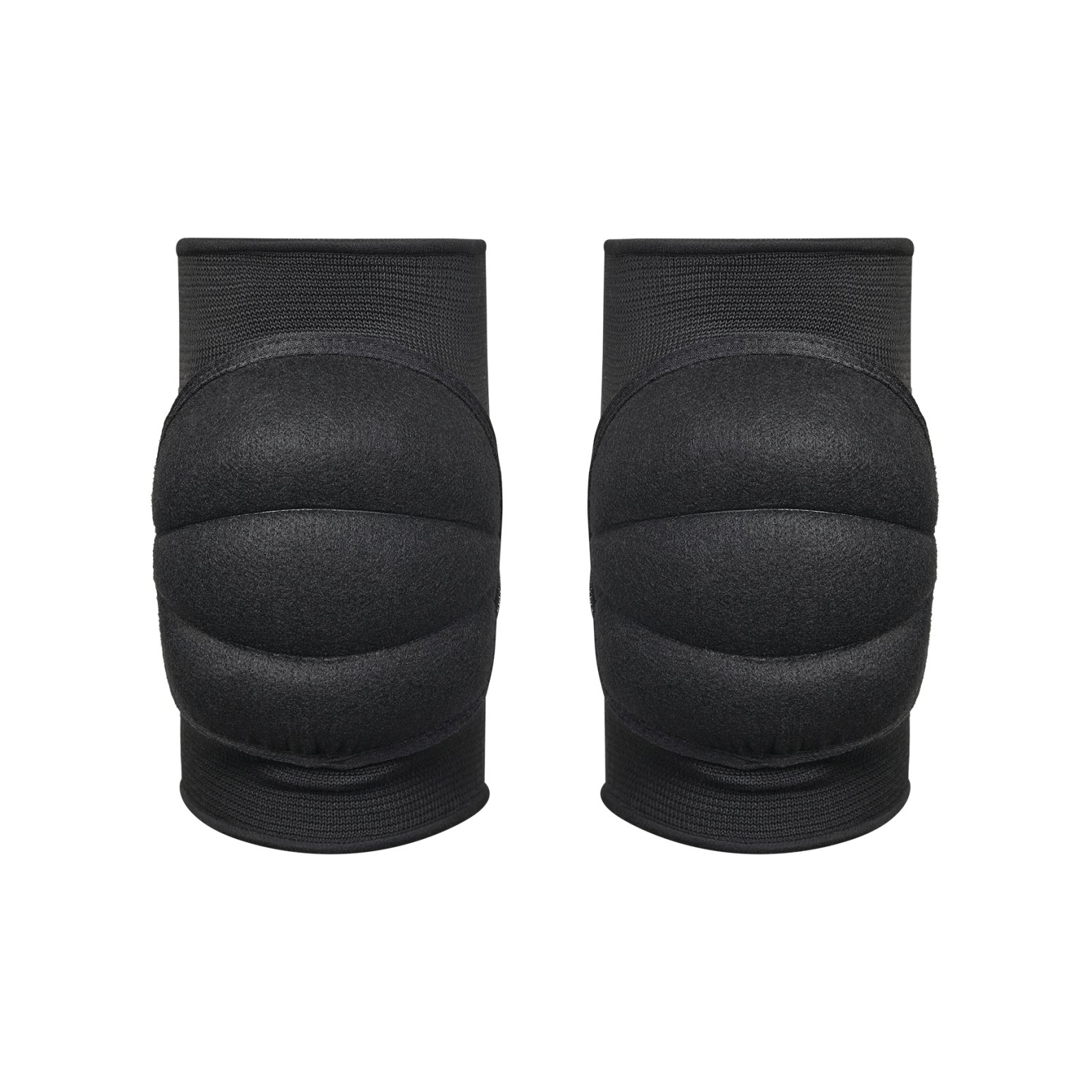 Deluxe Padded MMA Knee Pads - Black - Click Image to Close