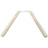 Nunchaku White Wax Round With Cord Nunchaku White Wax Round With Cord
