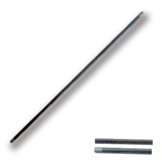 Heavy Aluminium Black Bo Staff - 60"