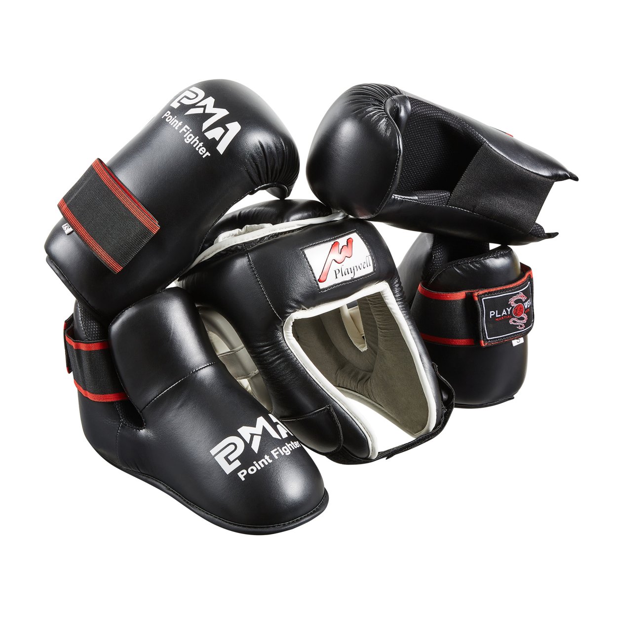 Black KickBoxing Ultimate Semi Contact Sparring Set - Click Image to Close