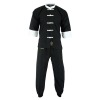 Adults Kung Fu Elite Microfibre Suit - Black/White Adults Kung Fu Elite Microfibre Suit - Black/White
