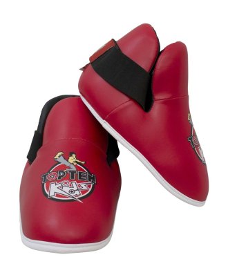 Top Ten Kids Semi Contact Competition Boots Red - XS