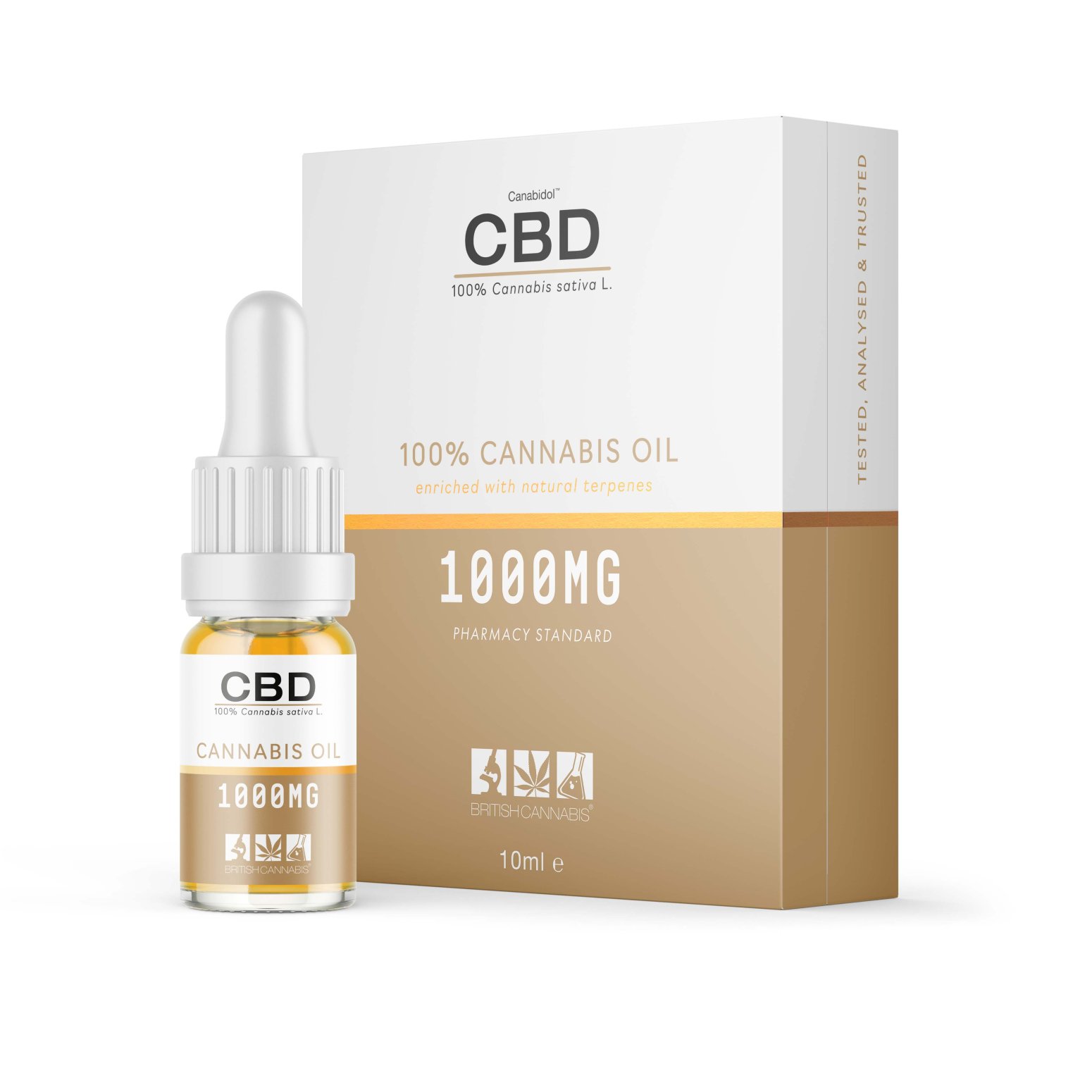 British Cannabis - 100% Pure Cannabis CBD Oil - 1000mg - Click Image to Close