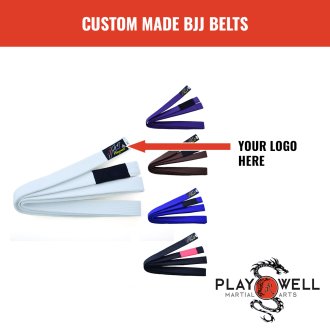 Custom Made Martial Arts BJJ Belts - Your Logo