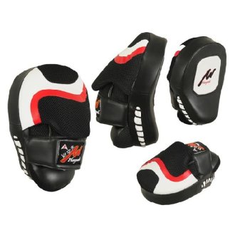 Boxing/MMA Curved Leather Shock Focus Pads