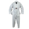 Korean Ultimate Taekwondo Uniform: Plain Back:White V-Neck:Child