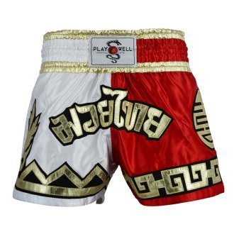 Muay Thai Competition Royalty Fight shorts - White