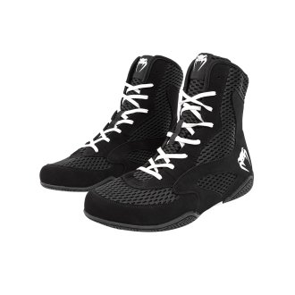 Venum Contender Mid Cut Boxing Shoes - Black