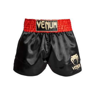 Venum Classic Muay Thai Shorts - Red/Black/Gold